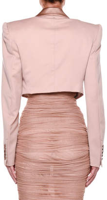 Tom Ford Satin-Lapel Cropped Jacket