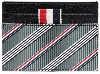 Thom Browne RWB stripe leather cardholder