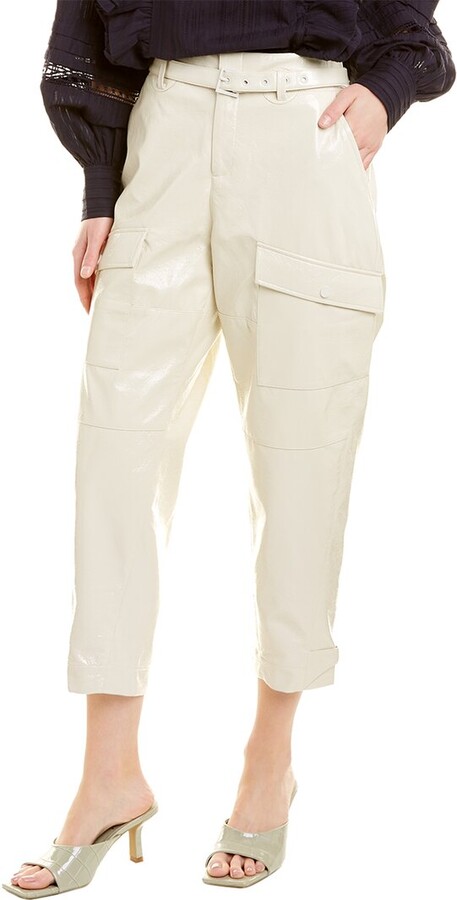 Ted Baker Vinala Barrel Leg Vinyl Trouser
