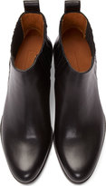 Thumbnail for your product : Veronique Branquinho Black Leather Floreto Chelsea Boots