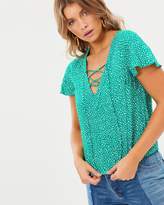 Thumbnail for your product : Atmos & Here Rosa Frill Sleeve Top