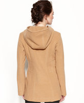 Thumbnail for your product : Jason Kole Double-Breasted Hooded Wool-Blend Pea Coat
