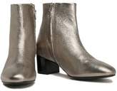 Thumbnail for your product : Claudie Pierlot Metallic Textured-Leather Ankle Boots