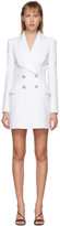 Thumbnail for your product : Balmain White Wool Blazer Dress