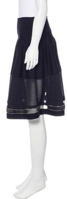 Alexander McQueen Knee-Length Wool Skirt