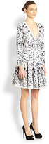 Thumbnail for your product : Alexander McQueen Floral V-Neck Dress
