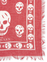 Thumbnail for your product : Alexander McQueen Skull Silk Blend Scarf 48" x 41"