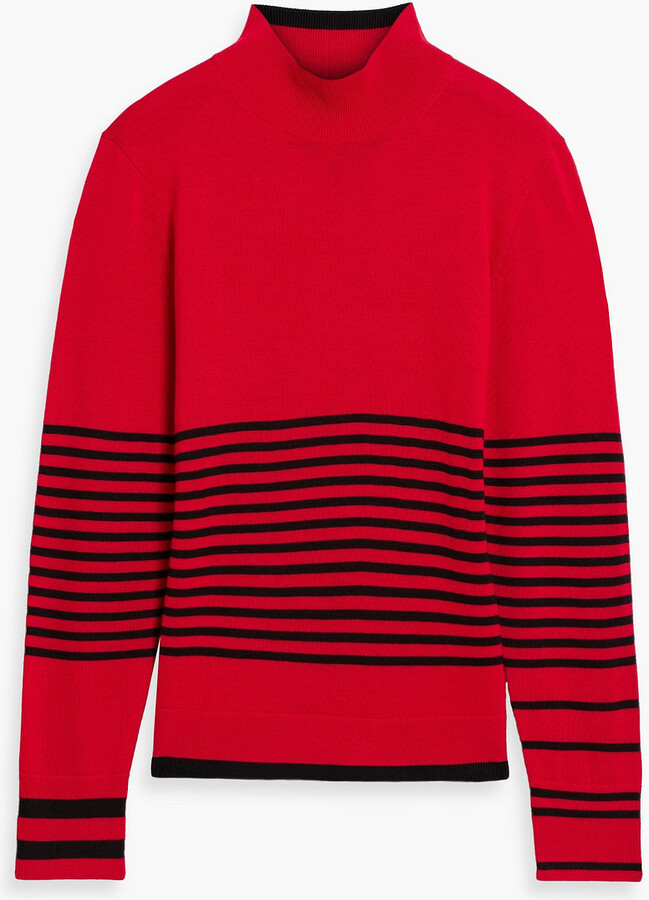 Erin Snow Jackie striped merino wool turtleneck sweater