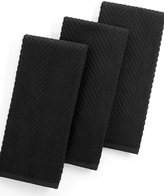 Thumbnail for your product : Martha Stewart Collection Kitchen Towels, Set of 3 Textured Terry Black