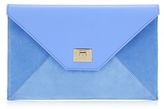 Thumbnail for your product : Jimmy Choo Rosetta  Smooth Leather and Suede Clutch Bag