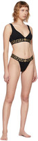 Thumbnail for your product : Versace Underwear Black Greca Border Thong