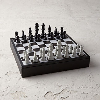 Frontgate Leather Box Chess Set