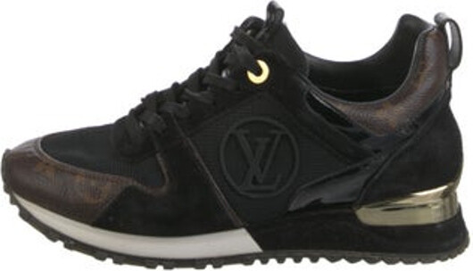 Louis Vuitton Leather Plaid Print Sneakers - ShopStyle