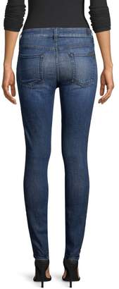 7 For All Mankind Double Racing Stripe Ankle Jeans