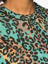 Thumbnail for your product : M Missoni leopard lurex knit peplum top