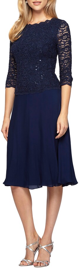 Navy Blue Lace Dress | Shop The Largest Collection | ShopStyle