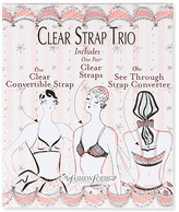 Thumbnail for your product : Fashion Forms Clear strap trio