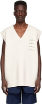 Thumbnail for your product : we11done Off-White Wool Vest