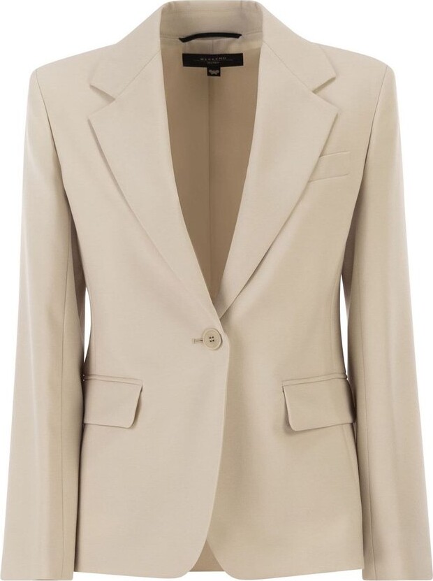 Weekend Max Mara Wkdlamine Single-Breasted Blazer