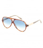 Thumbnail for your product : Victoria Beckham Keyhole Aviator Sunglasses