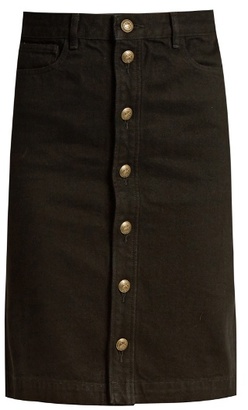 A.P.C. Therese button-up denim mini skirt