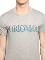 Thumbnail for your product : Emporio Armani Logo Cotton Jersey T-Shirt