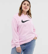 Thumbnail for your product : Nike plus pink swoosh hoodie