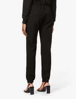 Thumbnail for your product : Good American Boyfriend mid-rise cotton-jersey jogging bottoms