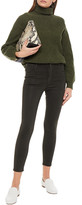 Thumbnail for your product : J Brand Cropped Coated High-rise Skinny Jeans