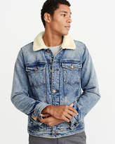 Thumbnail for your product : Abercrombie & Fitch Sherpa Denim Jacket