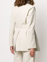Thumbnail for your product : Eudon Choi Alize pinstriped belted jacket