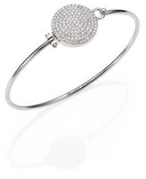 Thumbnail for your product : Michael Kors Brilliance Statement Pavé Disc Bangle Bracelet/Silvertone