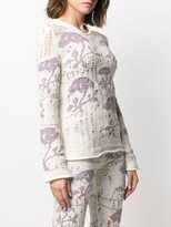 Thumbnail for your product : Marco Rambaldi Tree-Print Knitted Jumper
