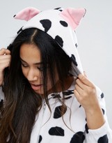 Thumbnail for your product : ASOS Curve CURVE Novelty Dalmatian Onesie