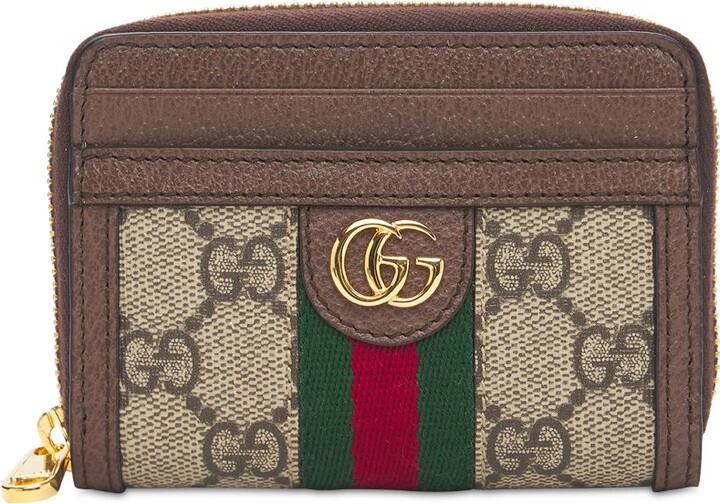 Gucci Ophidia GG canvas card case wallet - ShopStyle