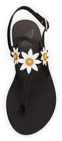 Thumbnail for your product : Ancient Greek Sandals Sylvie Leather T-Strap Sandal w/ Flower Appliques