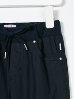 Thumbnail for your product : Il Gufo Drawstring Straight Leg Trousers