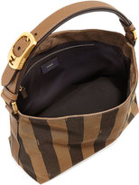 Thumbnail for your product : Fendi Large Pequin Hobo Bag, Brown