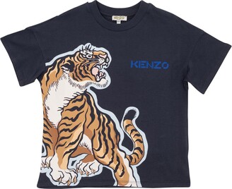 Kenzo Kids' Tiger Organic Cotton Graphic Tee