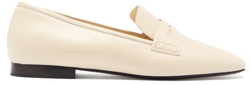 Cream Leather Loafers | Shop the world 