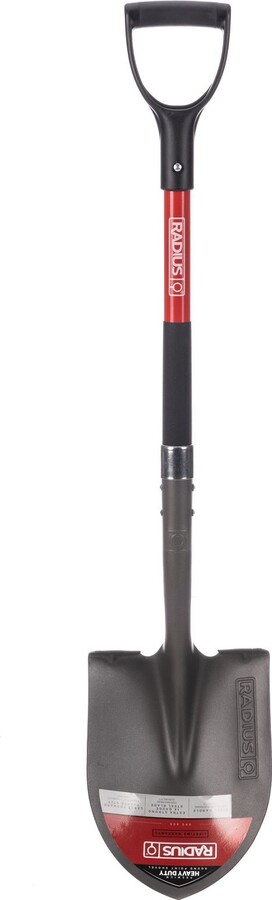 Radius Premium 41 D-Handle Round-Point ShovelSteel Handle