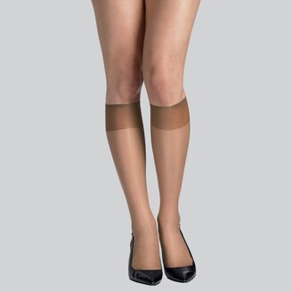 Hanes Hane Silk Reflection Women' Sheer Toe 6pk Knee High - One Size