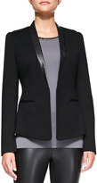 Thumbnail for your product : Bailey 44 Tuxedo Junction Leather-Trim Jacket