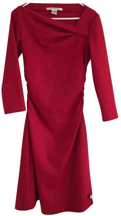 diane von furstenberg red dress