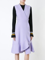 Thumbnail for your product : Carven Frill Hem Wrap Dress