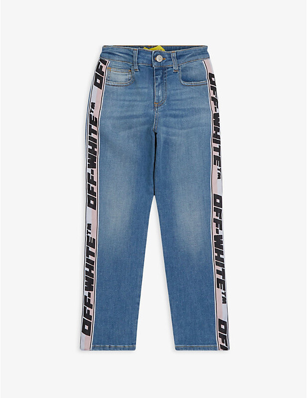 off white logo patch low top