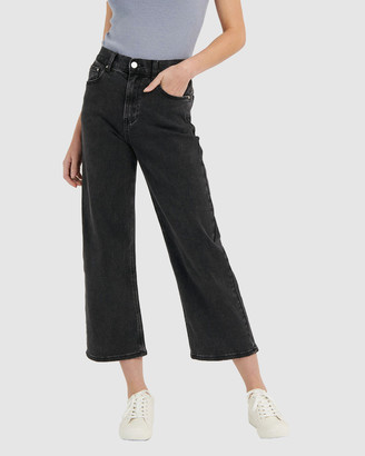 Forcast Women's Wide leg - Rhea Denim Culottes - Size One Size, 14 at The Iconic