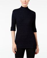 Thumbnail for your product : Style&Co. Style & Co Marled Mock-Neck Sweater, Only at Macy's