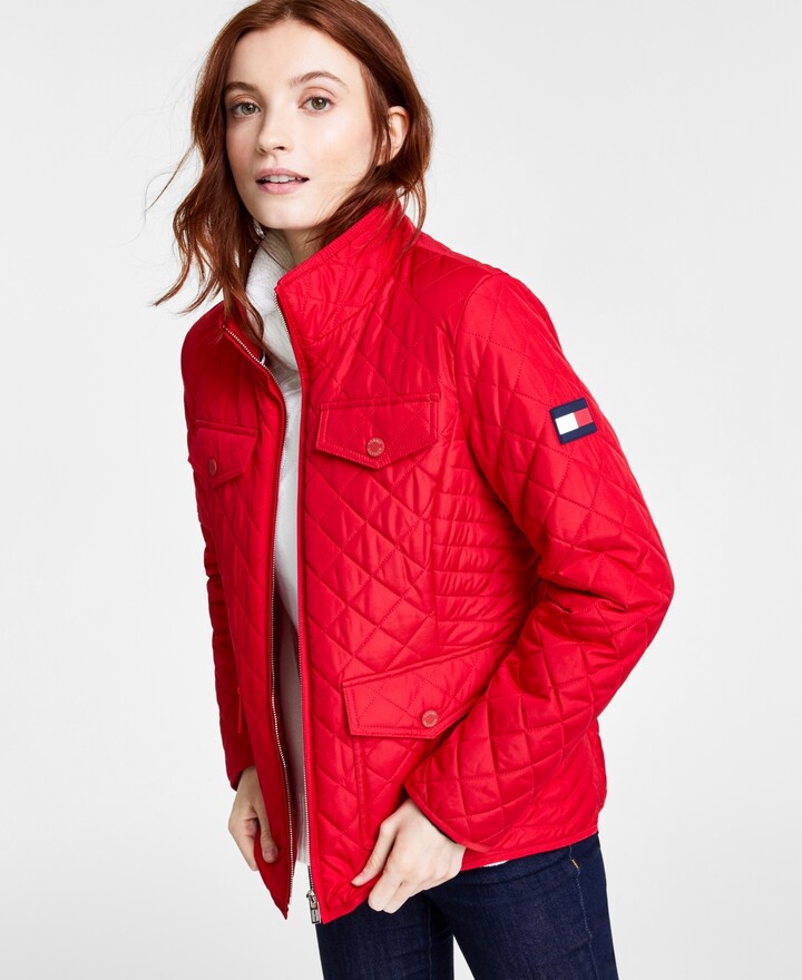 Tommy Hilfiger Women's Red Jackets | ShopStyle