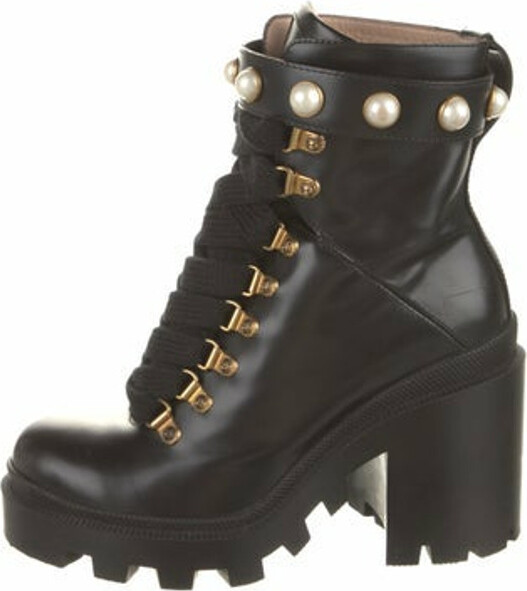 combat boots gucci